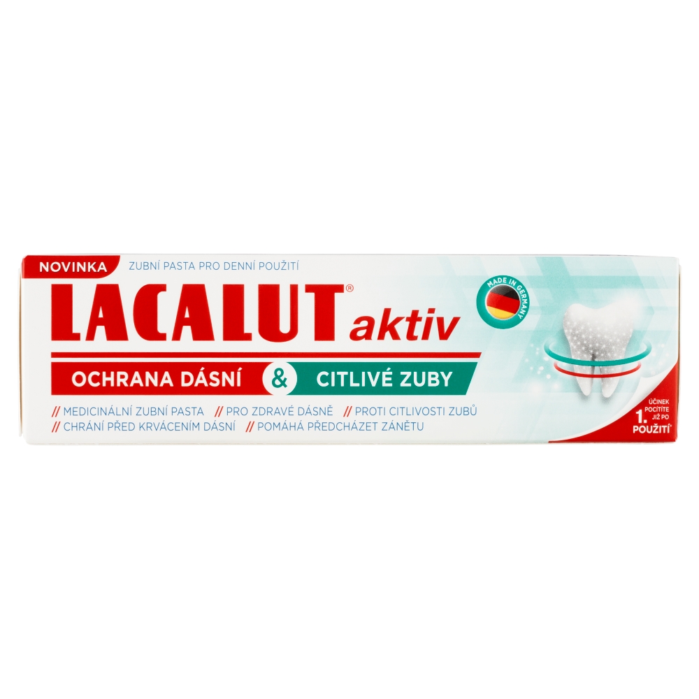 Lacalut aktív zubná pasta ochrana ďasien & jemné bielenie 100 ml