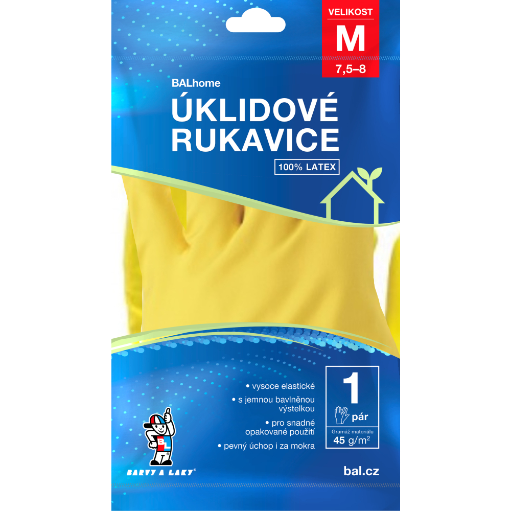 BARVY A LAKY HOSTIVAŘ Upratovacie rukavice veľkosť M