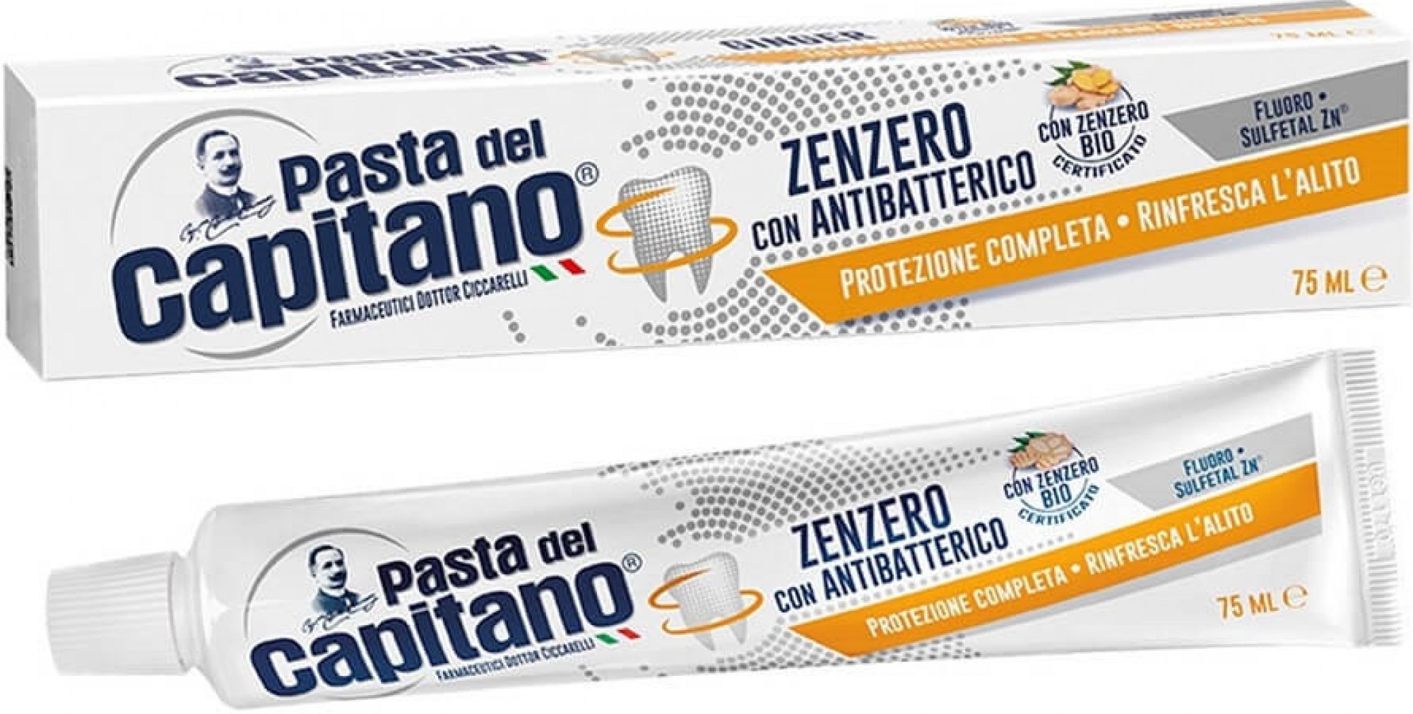 Pasta del Capitano Zenzero con Antibatterico 75 ml