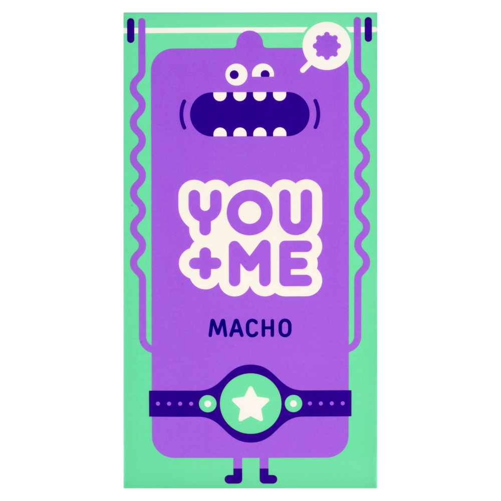 You Me Macho kondómy so stimulujúcimi vrúbkami 12 ks