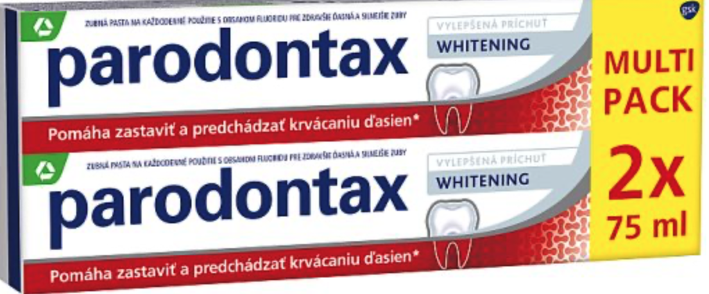 Parodontax Whitening bieliaca zubná pasta 2x75 ml