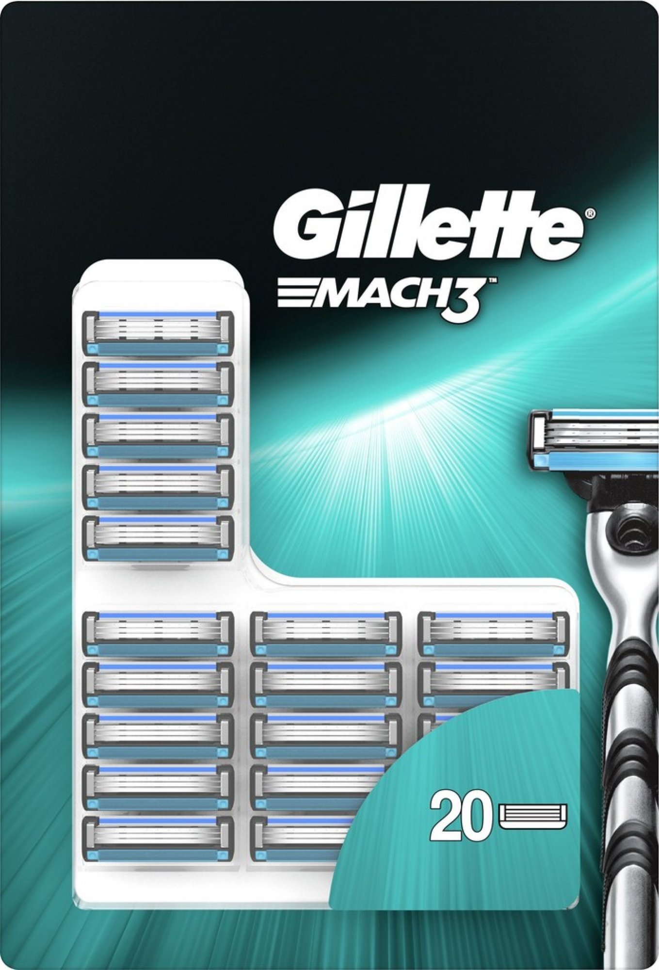 Procter & Gamble Gillette Mach3 20ks