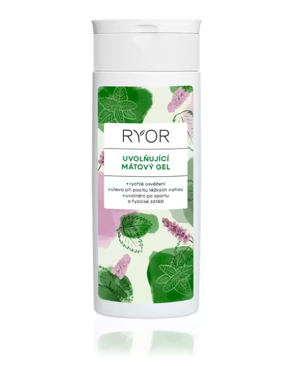Ryor Face+Body Care uvoľňujúci mätový gél 200 ml