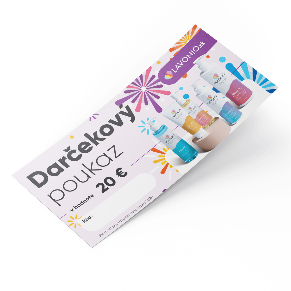 Darčekový poukaz Hodnota: 20 €