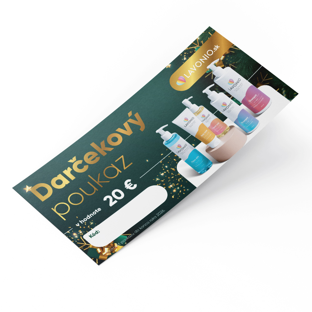 Vianočný darčekový poukaz Hodnota: 20 €