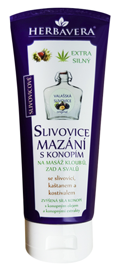 Herbavera slivovicové mazanie s kanabisom 200 ml