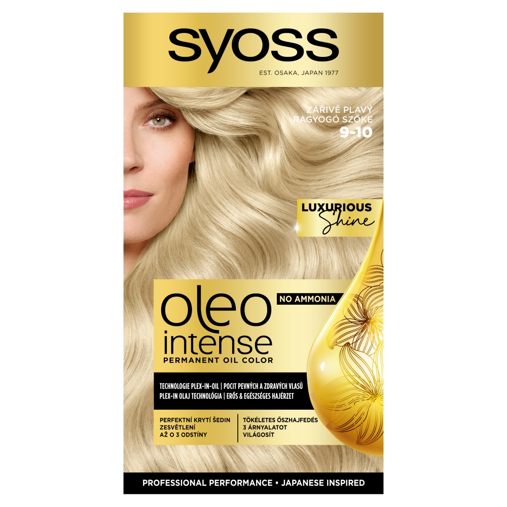 Procter & Gamble Syoss Oleo Intense Color 9-10 Žiarivo plavý