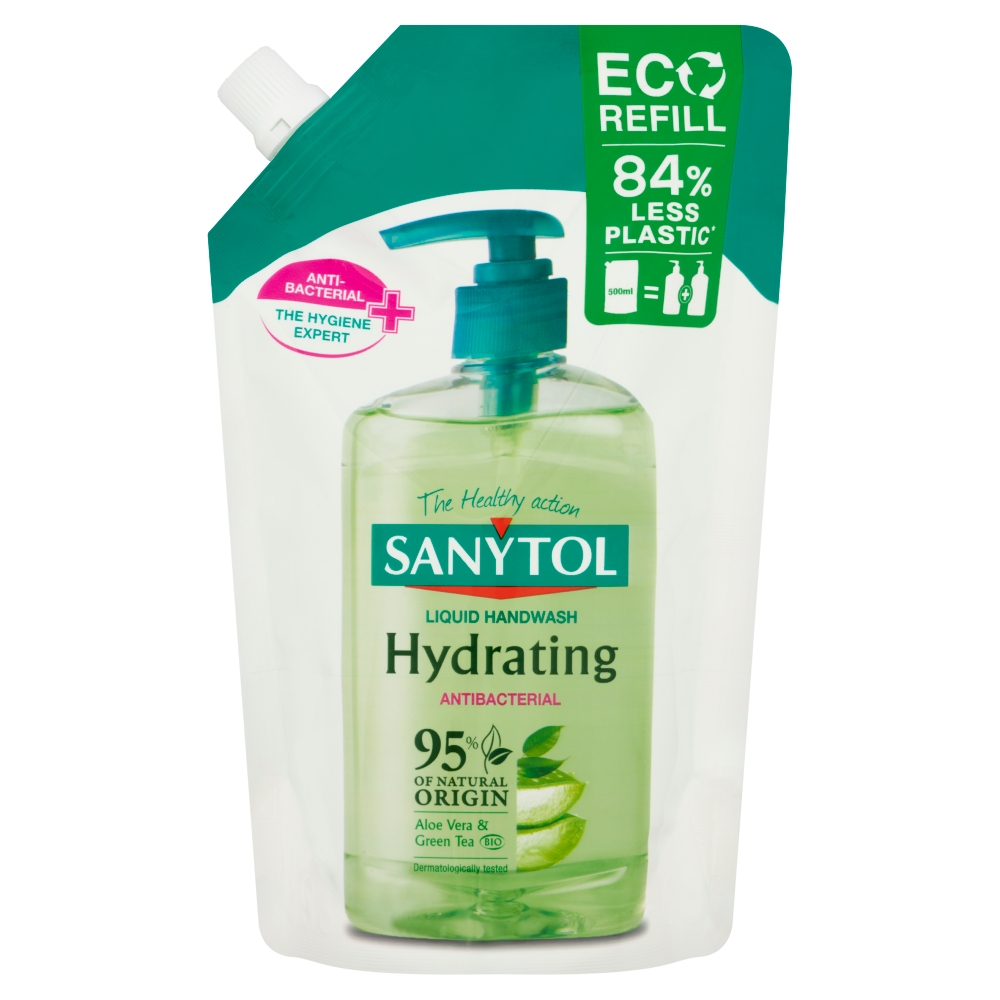 AC MARCA Sanytol Tekuté mydlo Dezinfekčné 500ml Hydratujúca náplń