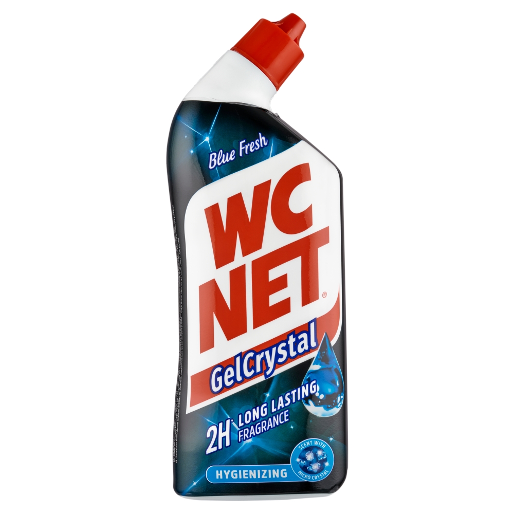 WC Net Gél crystal WC gélový čistič Blue Fresh 750 ml