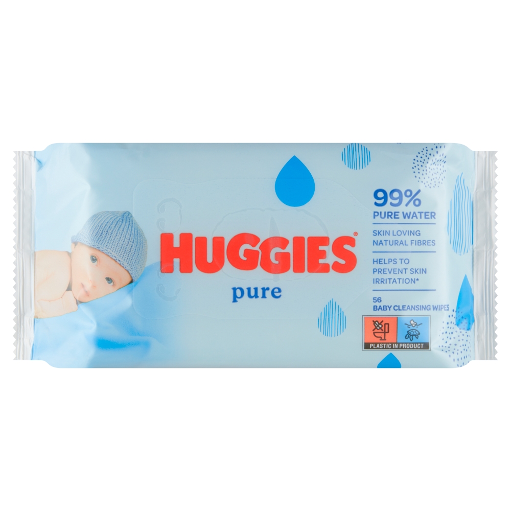 Huggies Pure vlhčené obrúsky 56 ks
