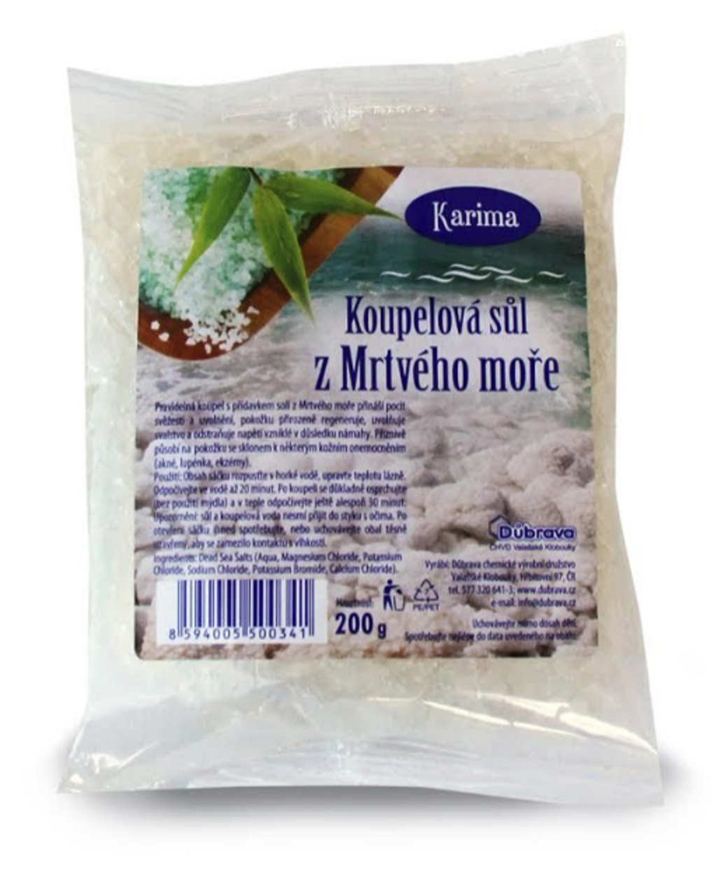 Důbrava Valašské Klobouky Karima soľ z mŕtveho mora 200g