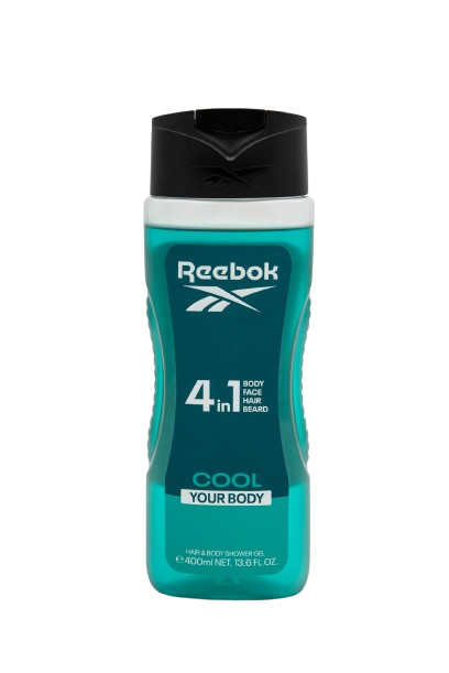 Reebok MEN Cool your body Sprchový gél 400ml. 4in1