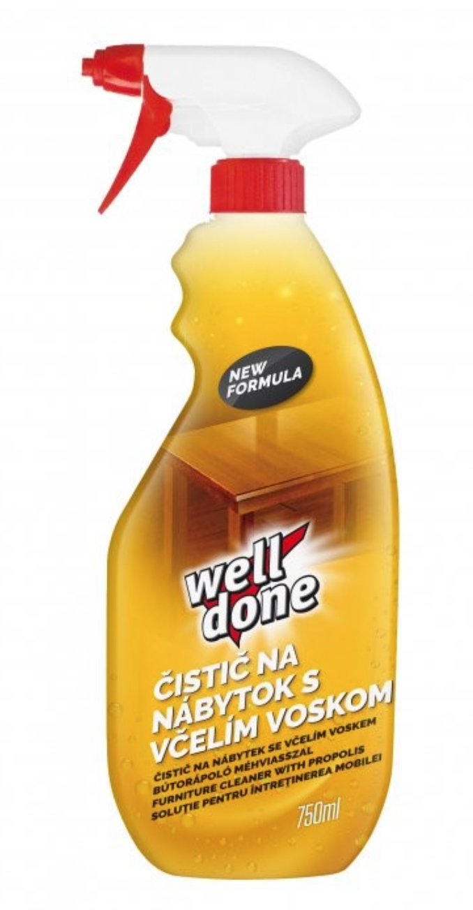 Well Done čistič nábytku so včelím voskom 750ml