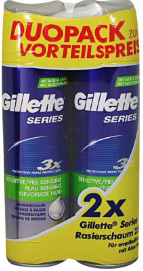 Procter & Gamble Gillette Series Sensitive pena na holenie 2 x 200 ml