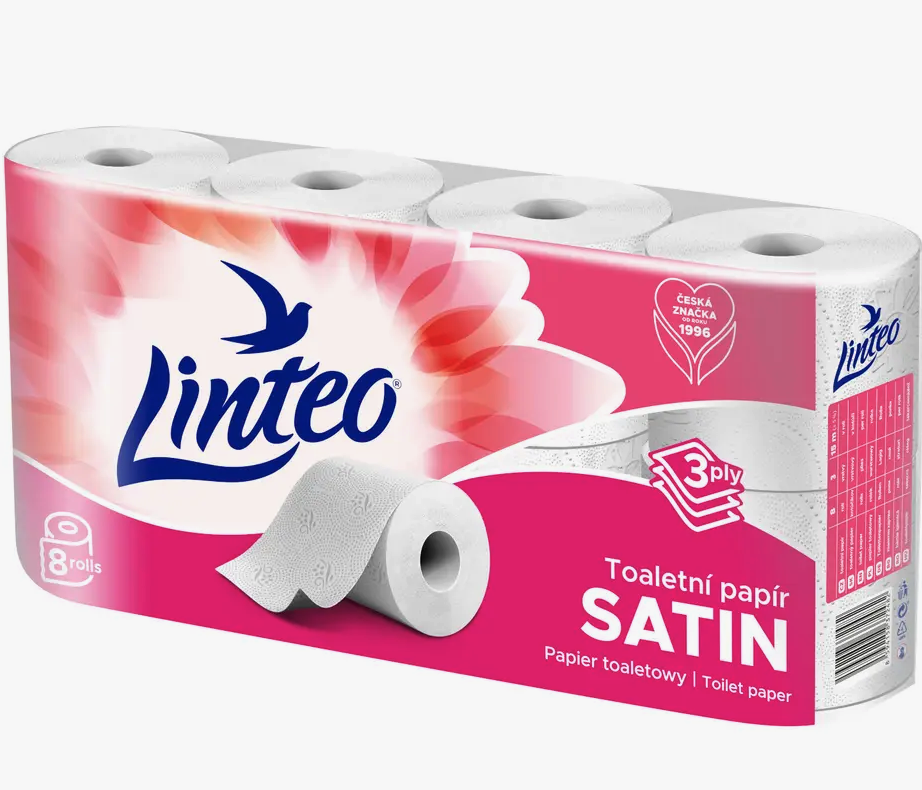 Melitrade a.s. Linteo Satin 3-Vrstvý 8 ks