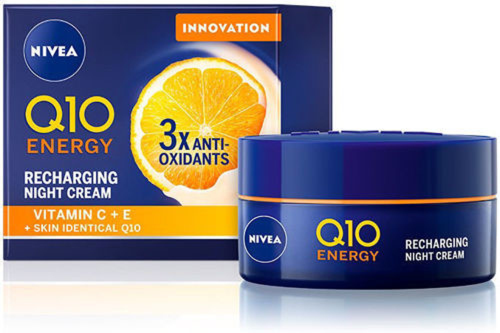 Beiersdorf Nivea Q10 Plus C Energizujúci krém proti vráskam Nočný 50 ml