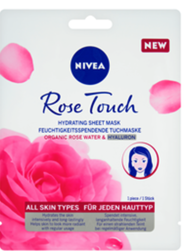 Beiersdorf Nivea Rose touch hydratačná pleťová maska
