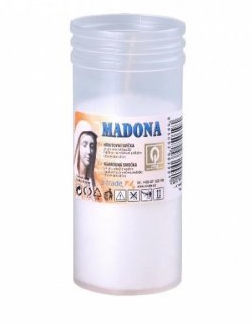 Sviece cintorínsky Madona vklad 180g ~ 2,5dne biela lisovaná