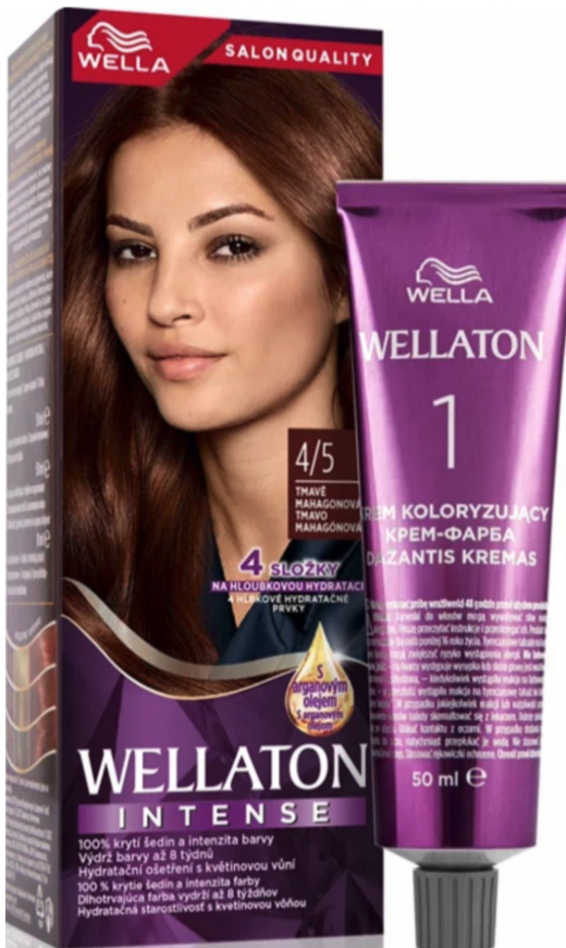 Procter & Gamble Wella Wellaton Intense farba na vlasy 4/5 Tmavý Mahagón