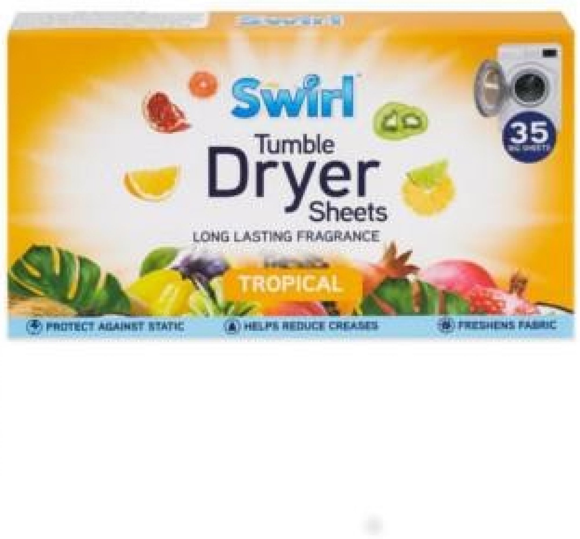 151 Products UK Swirl Tropical vonné obrúsky do sušičky 35 ks