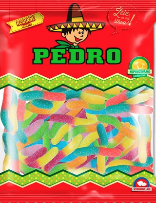Pedro Kyslé červy želé neónové farby 1 kg