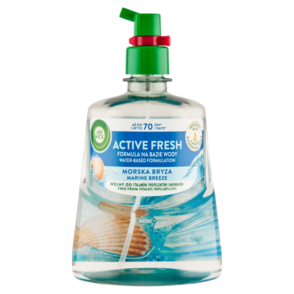 Reckitt Benckiser Air Wick Active Fresh náplň do difuzéra na vodnej báze morský vánok 228 ml