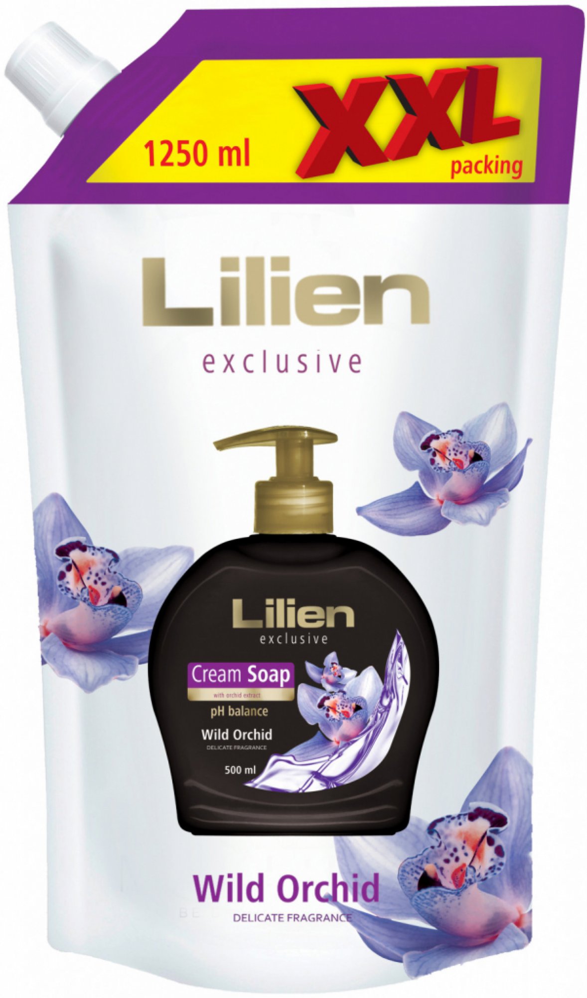 Union Cosmetic Lilien tekuté mydlo 1,25Lnáplň Wild Orchid