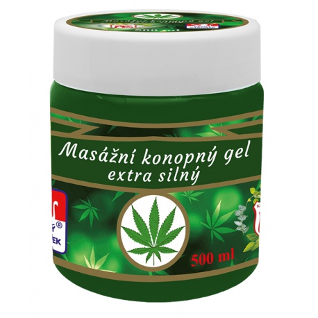 Cannabis masážny konopný gél extra silný 500ml