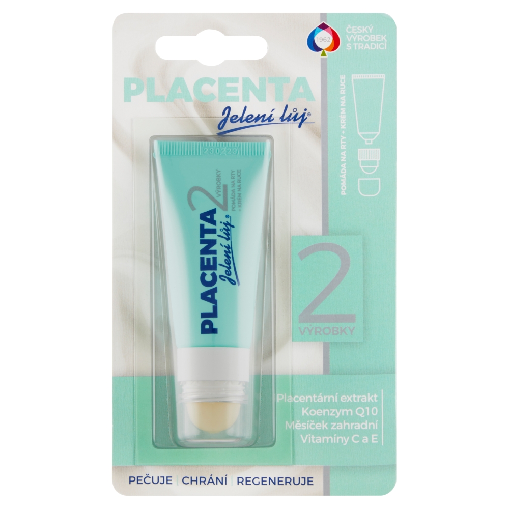 Detecha Regina Regina Placenta 2v1 jelenie loj na pery a ruky, tuba 20 ml