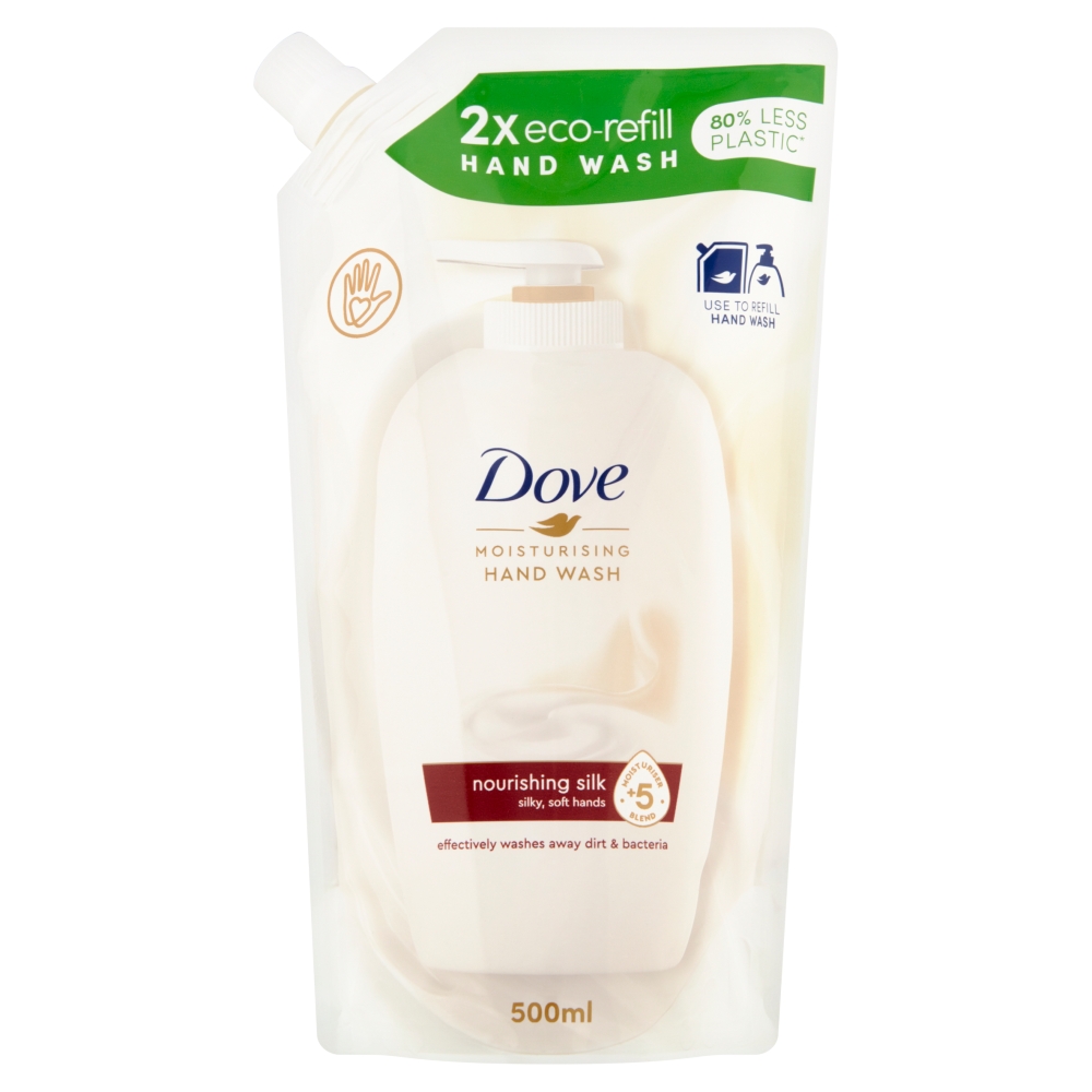 Unilever Dove tekuté mydlo supreme fine silk krémové náhradná náplň 500 ml