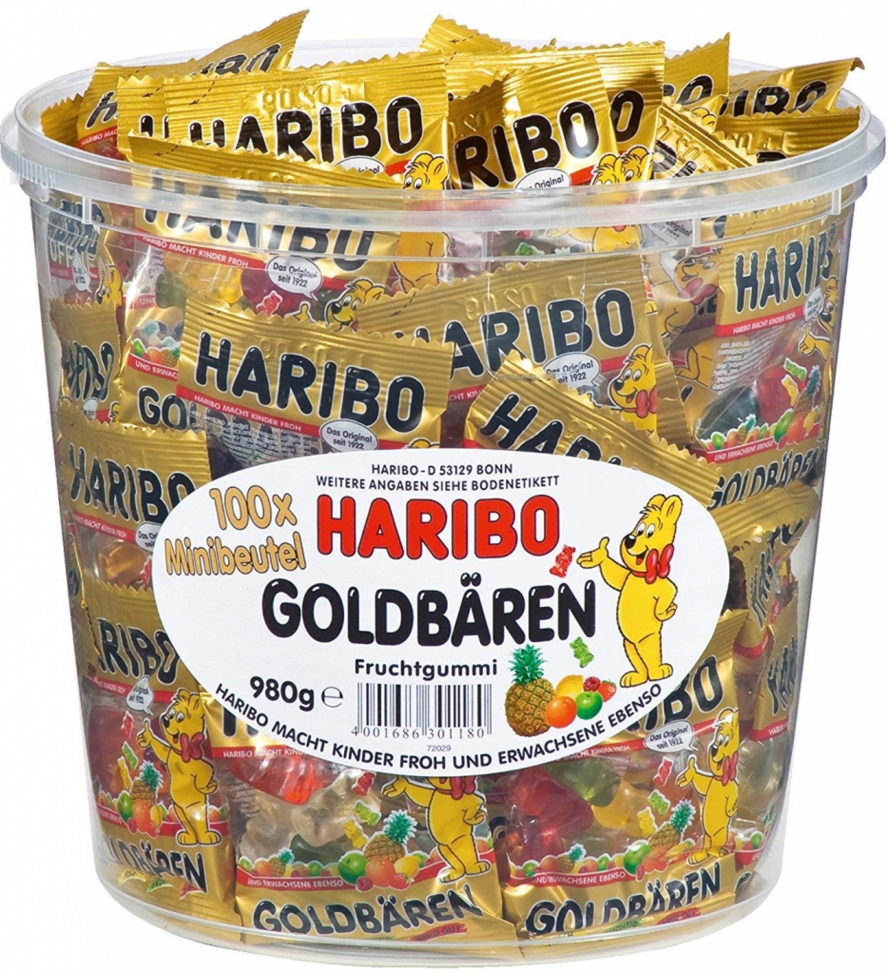 Haribo medvedíky malé vrecká 9,8 g 100ks