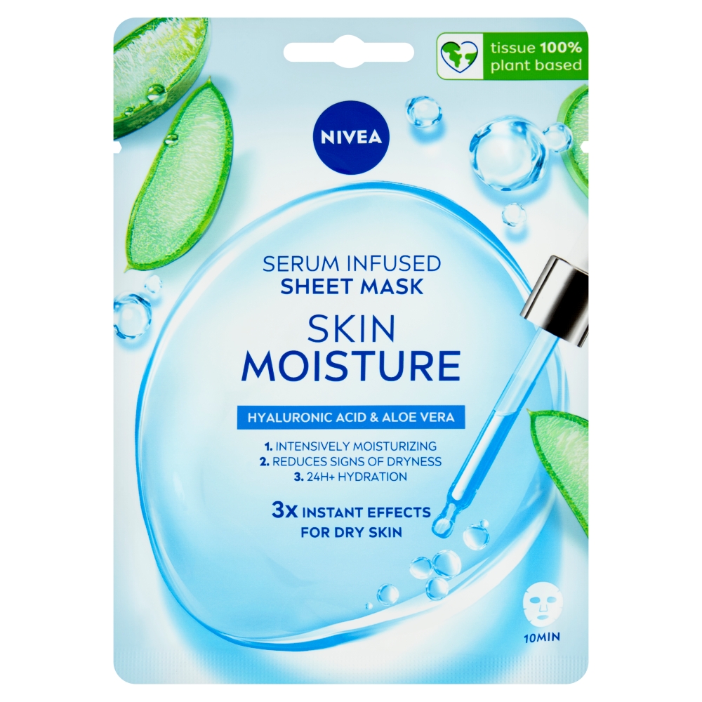 Nivea Skin Moisture Maska v plášti s hydratačným sérom 1ks