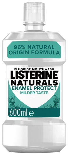 Listerine Naturals bez Alkoholu a farbív enamel protect BIG PACK 600 ml