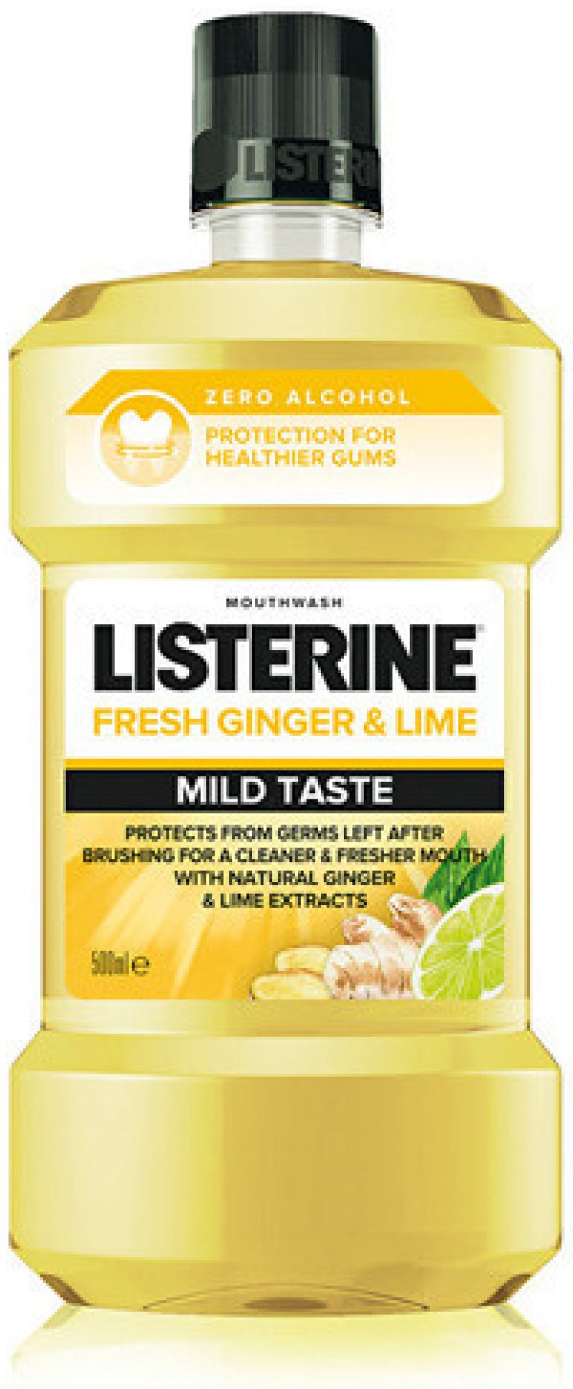 Listerine Fresh Ginger & Lime Zero Alcohol 500 ml