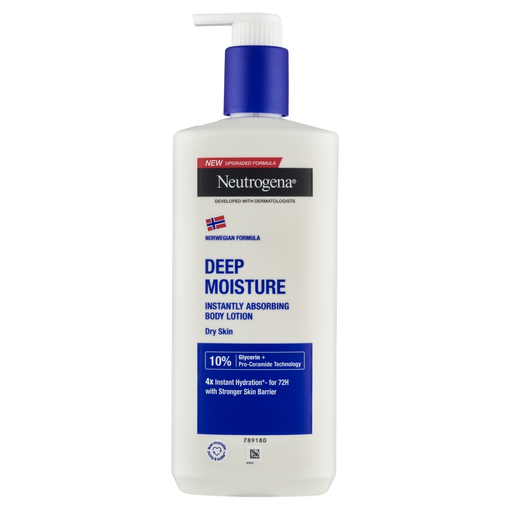 Neutrogena Body Care hĺbkovo hydratačné telové mlieko pre suchú pokožku 400 ml