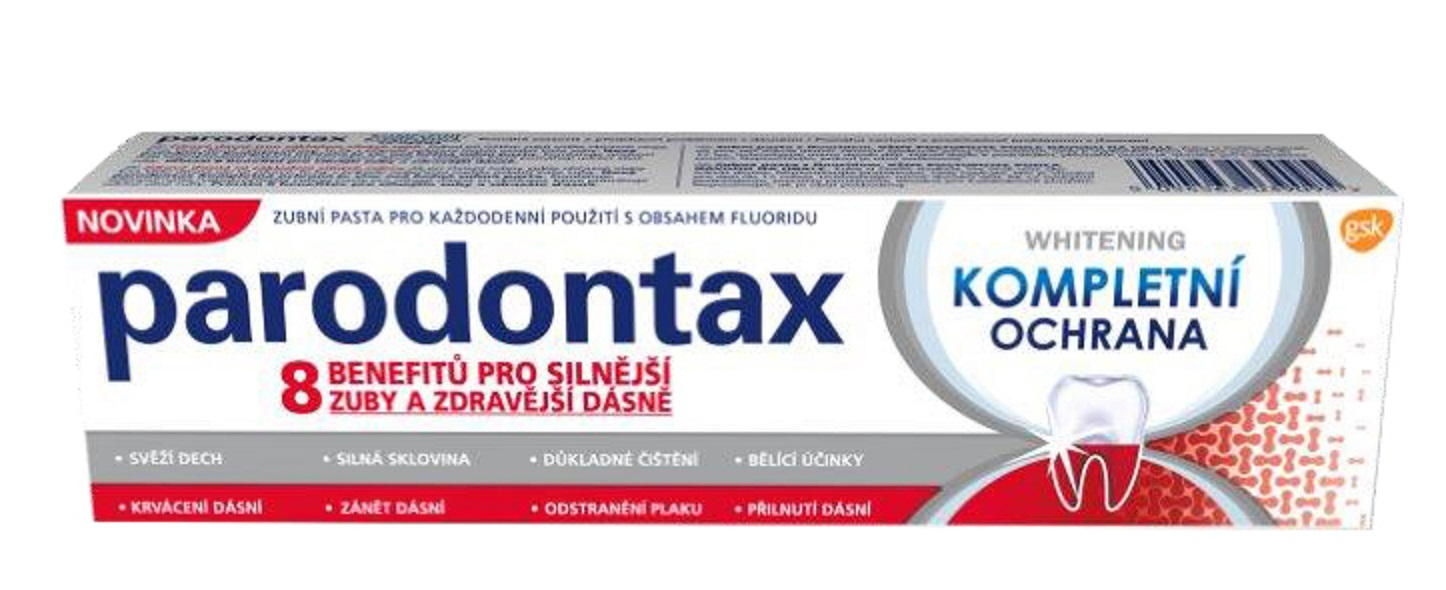 Glaxosmithkline Consumer Parodontax Kompletná ochrana + whitening 75 ml