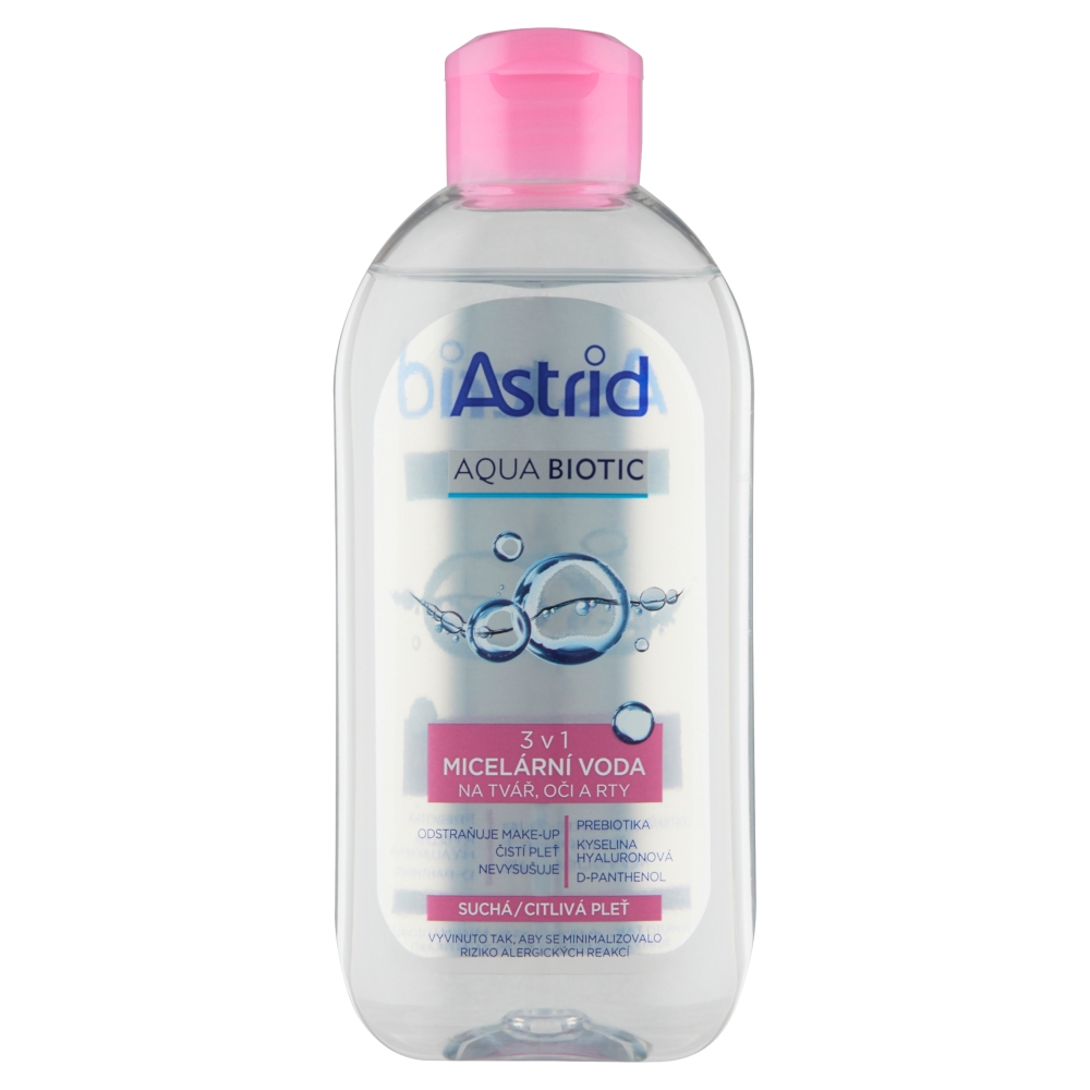 ASTRID T. M. ASTRID Micelárna voda 200ml 3v1 Aqua Biotic suchá