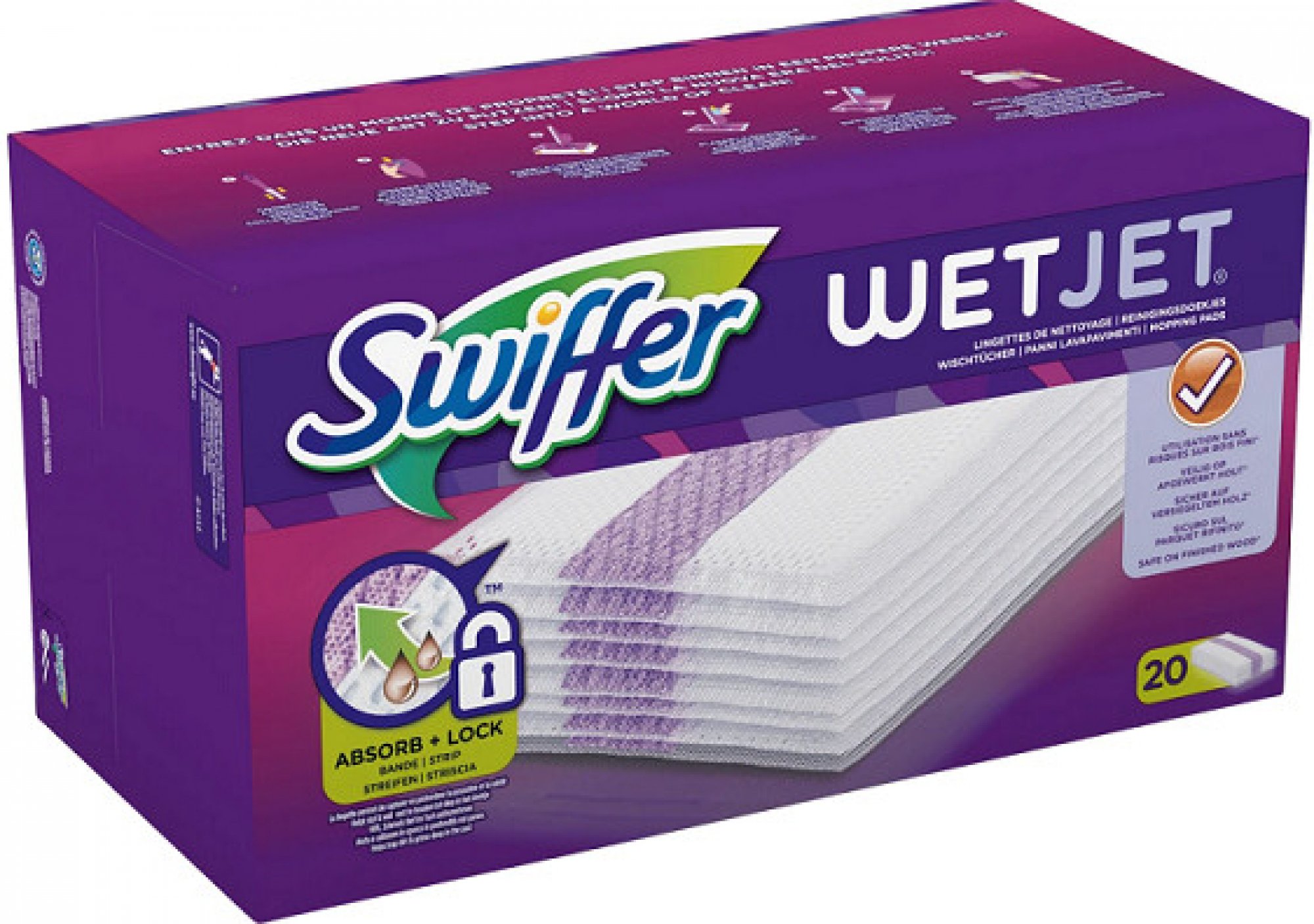 Swiffer Wetjet Handrička na podlahy 20 ks