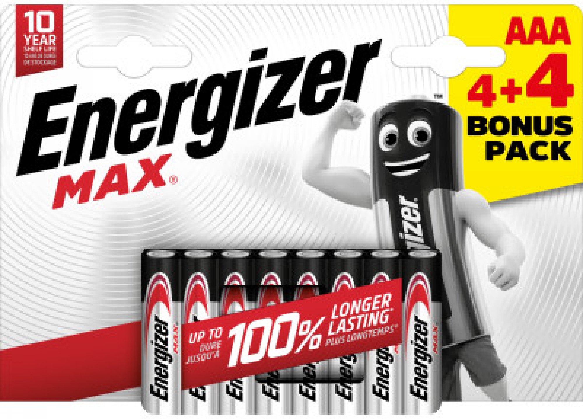 Energizer Max LR03 AAA 8ks mikrotužková bat.