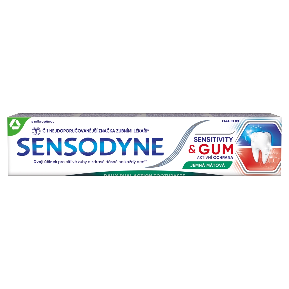 Glaxosmithkline Consumer Sensodyne zubná pasta Sensitivity & Gum jemná mätová 75 ml