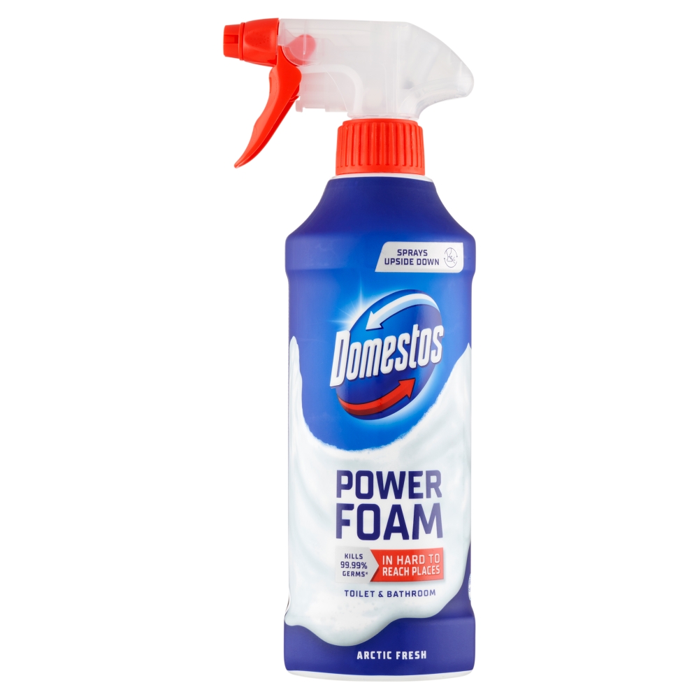 Domestos Power Foam Arctic Penový čistič toaliet a kúpeľní 435 ml