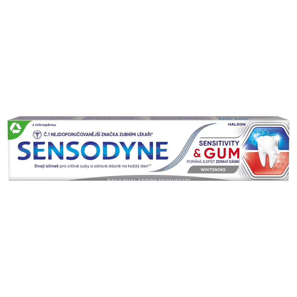 Glaxosmithkline Consumer Sensodyne Sensitivity&Gum Whitening Zubná pasta 3x75 ml