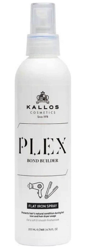 Kallos Plex Bond Flat Iron Sprej ochrana vlasov pred teplom 200ml