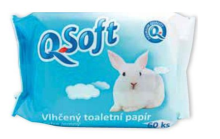 Q Soft Q-Soft Vlhčený toaletný papier super jemný 60 ks