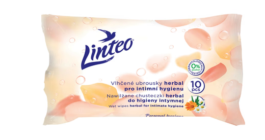 Linteo Satin Obrúsky vlhčené intímne 10 ks
