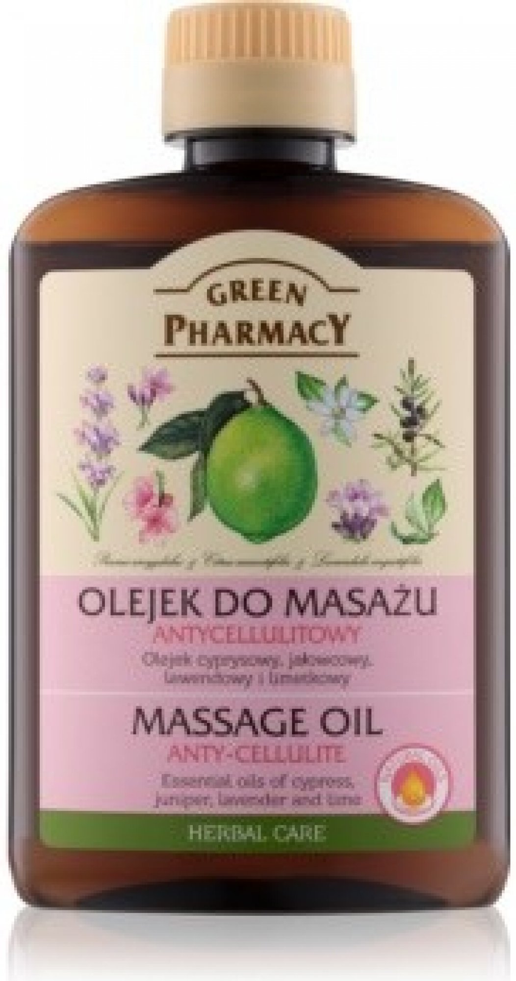 ELFA PHARM Green Pharmacy Body Care masážny olej proti celulitíde 200 ml