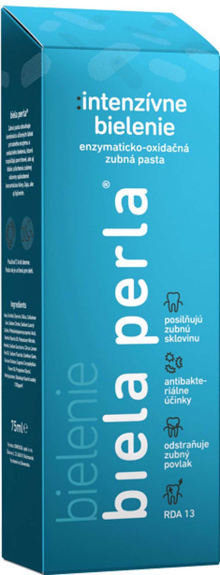 Biela perla EXTRA White Intenzívne bielenie zubov bieliaca zubná pasta 75 ml