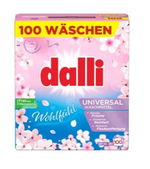 DALLI PRÁCI PRÁŠOK 100 DÁVOK UNIVERZAL Wohlfühl 6 KG