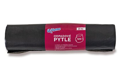 Q Home odpadkové vrecká 25ks/120l čierne