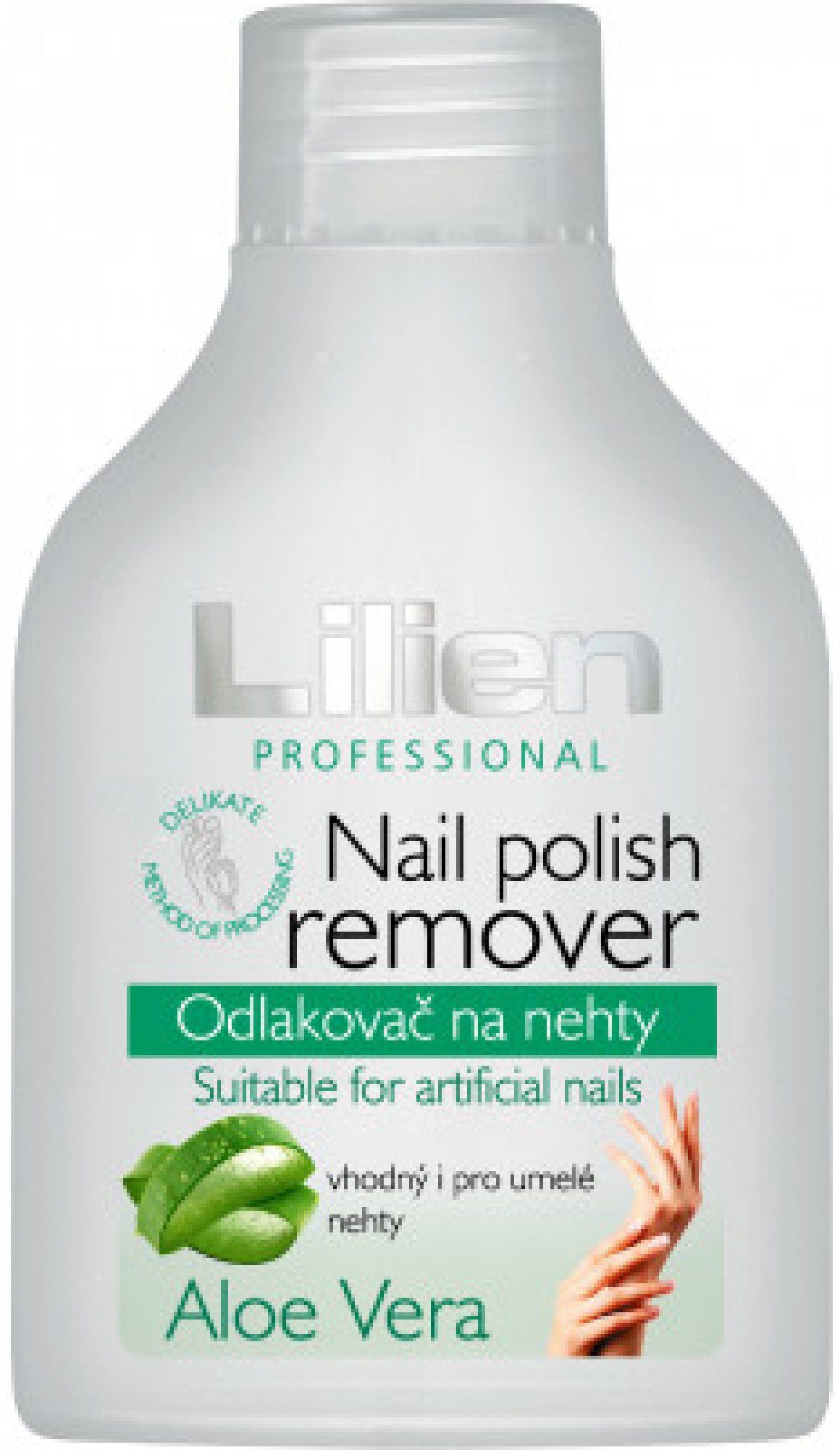 Union Cosmetic LILIEN odlakovač na umelé nechty 110ml Aloe